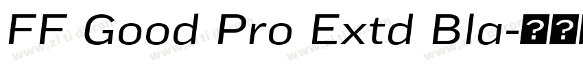 FF Good Pro Extd Bla字体转换